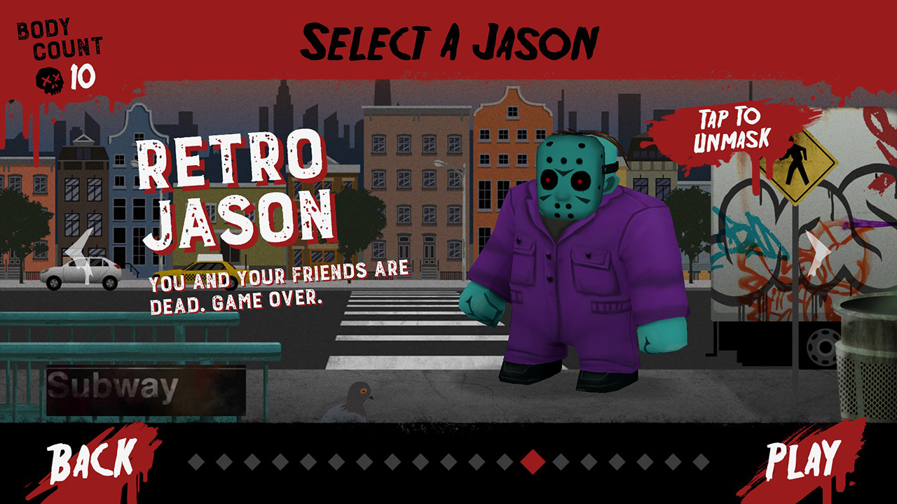 Retro Jason character selection
