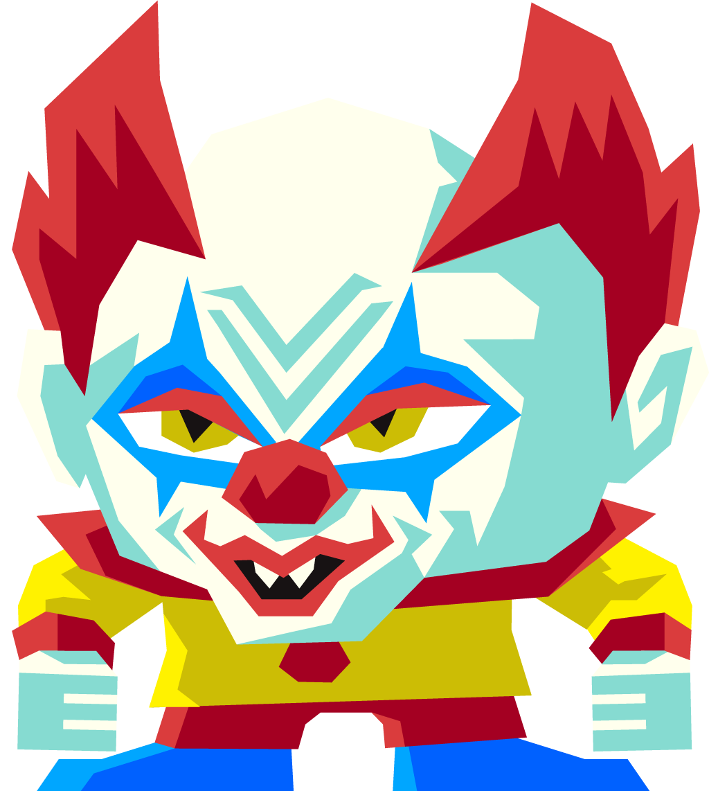 Slashy Camp Killer Clown character