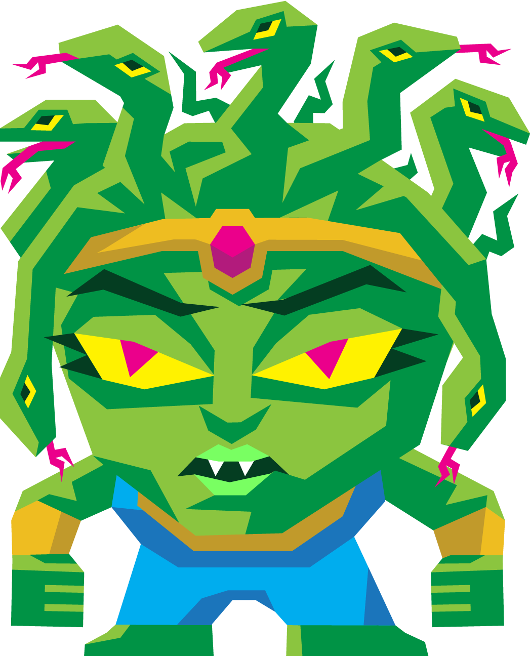 Slashy Camp Medusa character