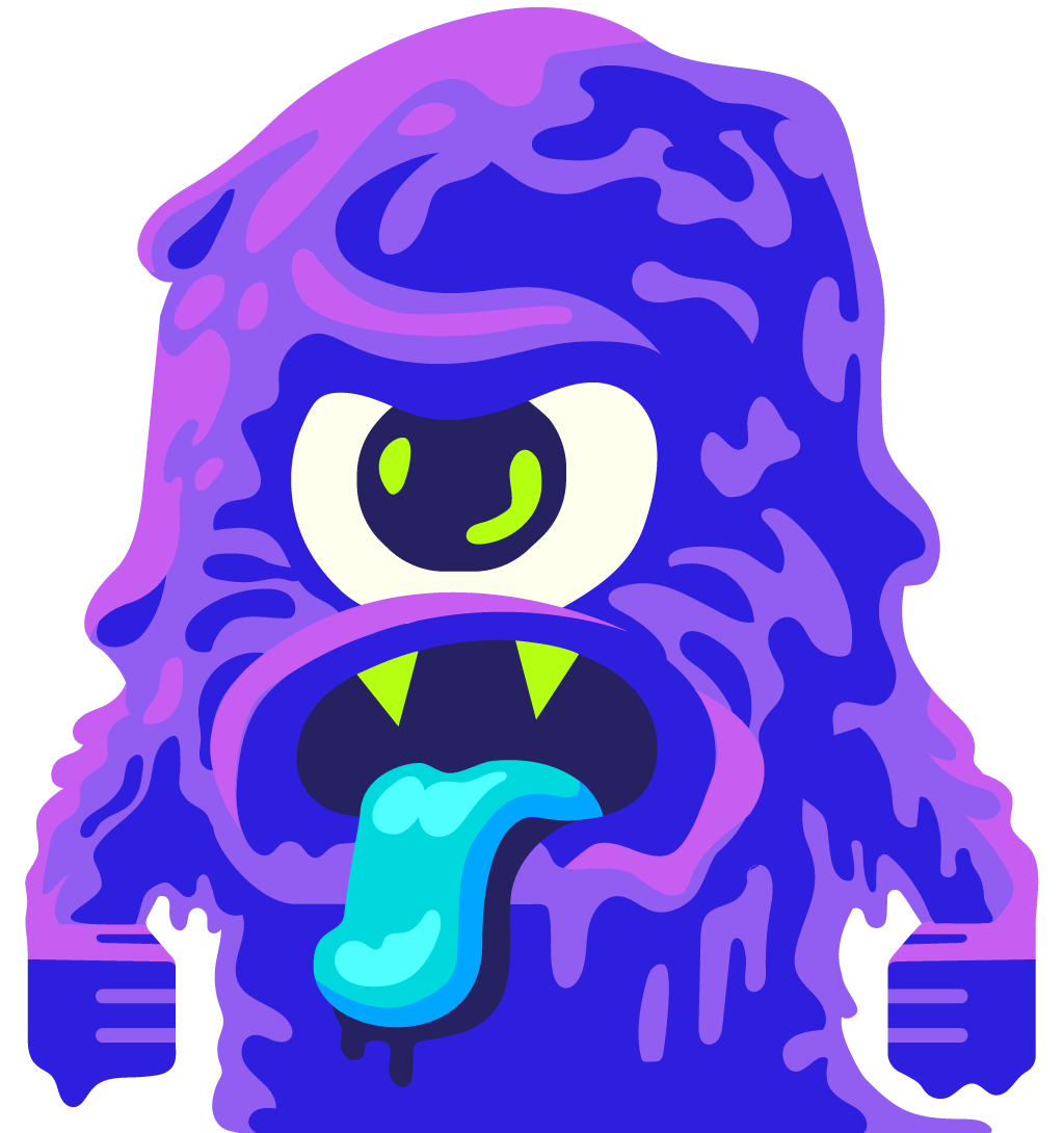 Slashy Camp Slime character