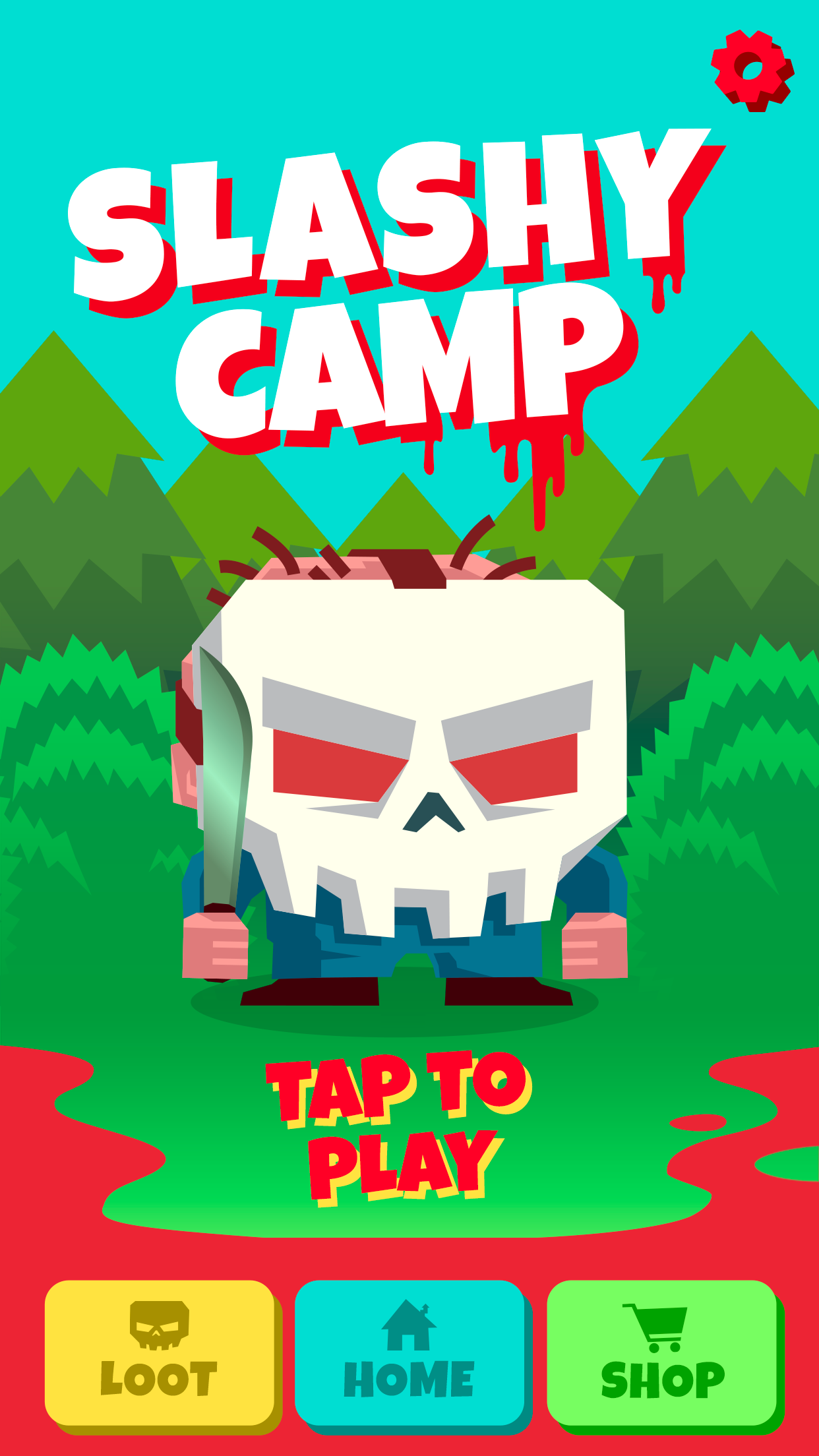 Slashy Camp title screen