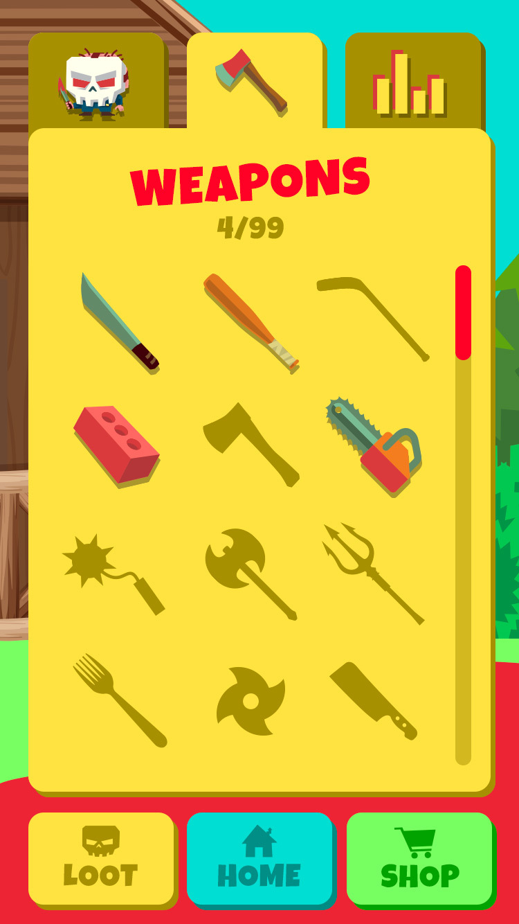 Slashy Camp loot screen