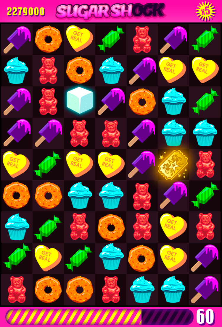 SugarShock mobile HUD