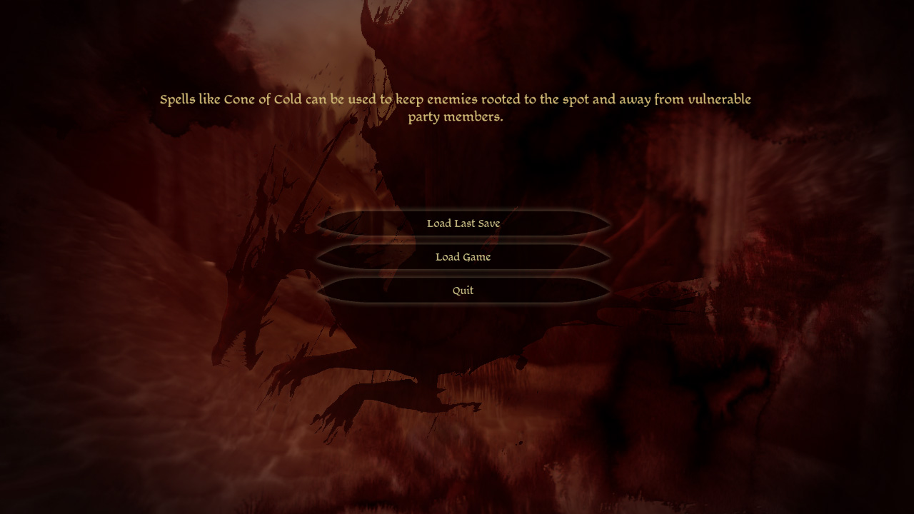 Dragon Age: Origins PC interface